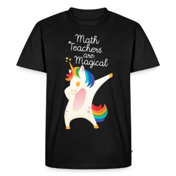 Math Teachers Are Magical - Männer Premium Bio T-Shirt - Schwarz - Vorne - Nico (187cm)