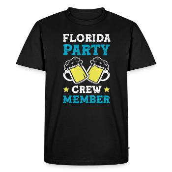 Équipe de fête en Floride - T-shirt Premium bio Homme - noir - Devant - Nico (187cm)