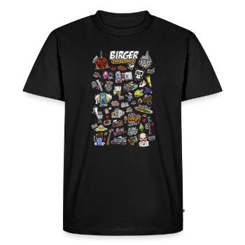 Birger - TWENTIES TWENTIES Special - Men's Premium Organic T-Shirt - black - Front - Nico (187cm)