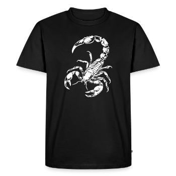 Scorpion - T-shirt Premium bio Homme - noir - Devant - Nico (187cm)