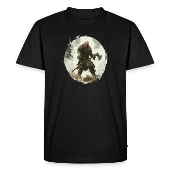 Odin Wikinger Viking Vikings Guerrier - T-shirt Premium bio Homme - noir - Devant - Nico (187cm)