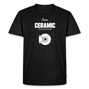 Frein ceramic - T-shirt Premium bio Homme - noir - Devant - Nico (187cm)