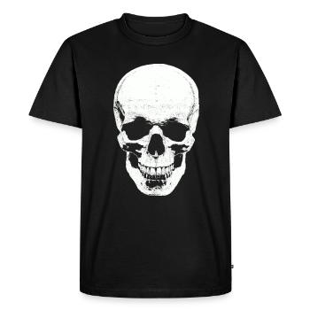 Crâne premium - T-shirt Premium bio Homme - noir - Devant - Nico (187cm)