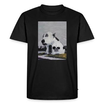 Chien d’art - T-shirt Premium bio Homme - noir - Devant - Nico (187cm)