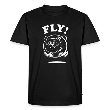 Big Cat Big Cat Cartoon Funny Comic Cat Icon - T-shirt Premium bio Homme - noir - Devant - Nico (187cm)