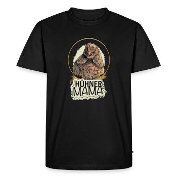 La maman des poules - T-shirt Premium bio Homme - noir - Devant - Nico (187cm)