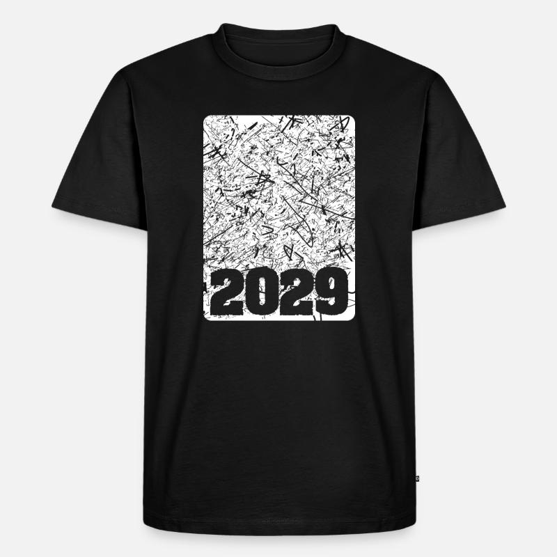 Nummer 2029 - Männer Premium Bio T-Shirt - Schwarz