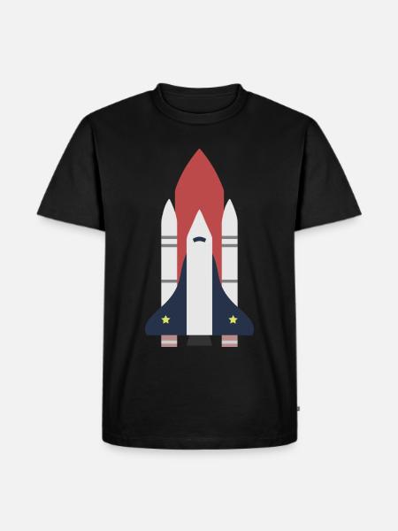 Rocket space gift idea - Men's Premium Organic T-Shirt - black
