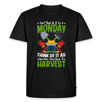 Quota d’agriculteur pour tracteurs agricoles - T-shirt Premium bio Homme - noir - Devant - Nico (187cm)