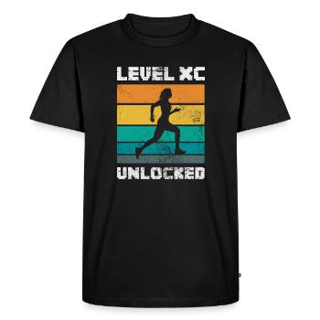 Niveau XC déverrouillé - T-shirt Premium bio Homme - noir - Devant - Nico (187cm)