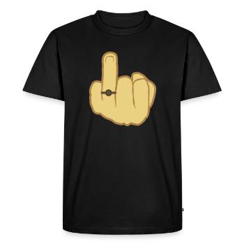 Hand wedding wedding ring - Men's Premium Organic T-Shirt - black - Front - Nico (187cm)