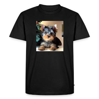 Yorkshire Therjeri - T-shirt Premium bio Homme - noir - Devant - Nico (187cm)