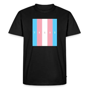 Trans - Men's Premium Organic T-Shirt - black - Front - Nico (187cm)