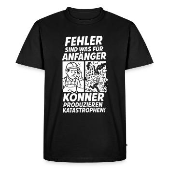 Experts produce catastrophes - Men's Premium Organic T-Shirt - black - Front - Nico (187cm)