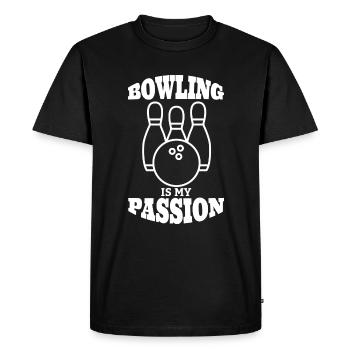 Bowling Bowling Boule de Bowling Bowling - T-shirt Premium bio Homme - noir - Devant - Nico (187cm)
