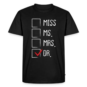 DNP Médecin Infirmière Appréciation Appelez-moi Dr. Nursing - T-shirt Premium bio Homme - noir - Devant - Nico (187cm)