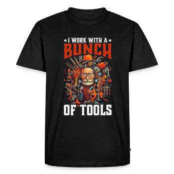 I Work With A Bunch Of Tools 25 - Men's Premium Organic T-Shirt - black - Front - Nico (187cm)