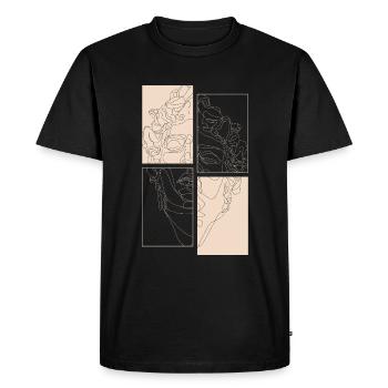 Apollon en noir - T-shirt Premium bio Homme - noir - Devant - Nico (187cm)
