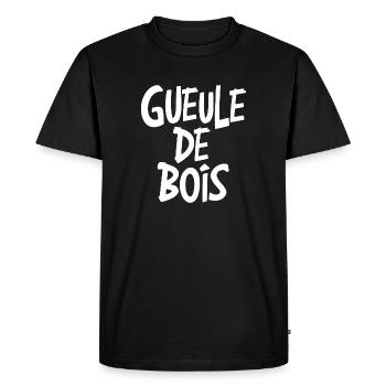 Gueule de bois - T-shirt Premium bio Homme - noir - Devant - Nico (187cm)