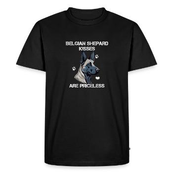 Les Belgian Shepard Kisses sont des malinois inestimables - T-shirt Premium bio Homme - noir - Devant - Nico (187cm)