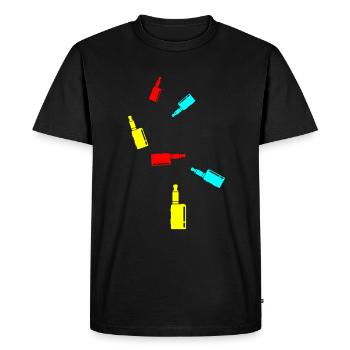Silhouette de cigarette électronique - T-shirt Premium bio Homme - noir - Devant - Nico (187cm)