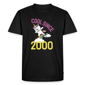 Cool depuis 2000 Dabbing chat 22ème anniversaire - T-shirt Premium bio Homme - noir - Devant - Nico (187cm)