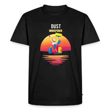 Cleaner Cleaning lady - Men's Premium Organic T-Shirt - black - Front - Nico (187cm)
