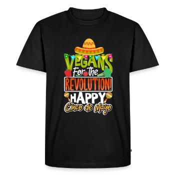 Vegan heureux Cinco de Mayo! - T-shirt Premium bio Homme - noir - Devant - Nico (187cm)