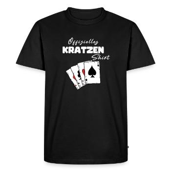 Chemise officielle Scratch - T-shirt Premium bio Homme - noir - Devant - Nico (187cm)