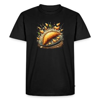 Empanadas - Cadeau parfait pour les gourmets - T-shirt Premium bio Homme - noir - Devant - Nico (187cm)