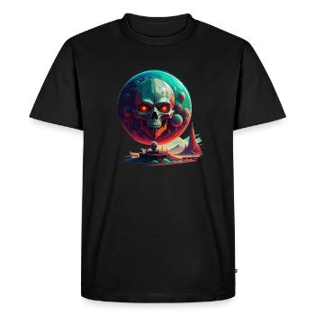 Monde du crâne - T-shirt Premium bio Homme - noir - Devant - Nico (187cm)