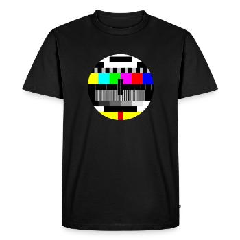 mire couleur - color test card - T-shirt Premium bio Homme - noir - Devant - Nico (187cm)