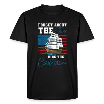 Ship - Men's Premium Organic T-Shirt - black - Front - Nico (187cm)
