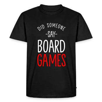 Jeu de société Jeu de société Jeu de société - T-shirt Premium bio Homme - noir - Devant - Nico (187cm)