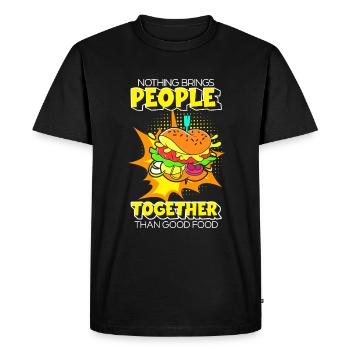 Comic Comics Fangirl - Men's Premium Organic T-Shirt - black - Front - Nico (187cm)