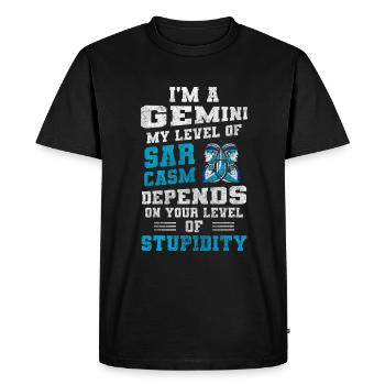 Élément du zodiaque du signe du zodiaque - T-shirt Premium bio Homme - noir - Devant - Nico (187cm)
