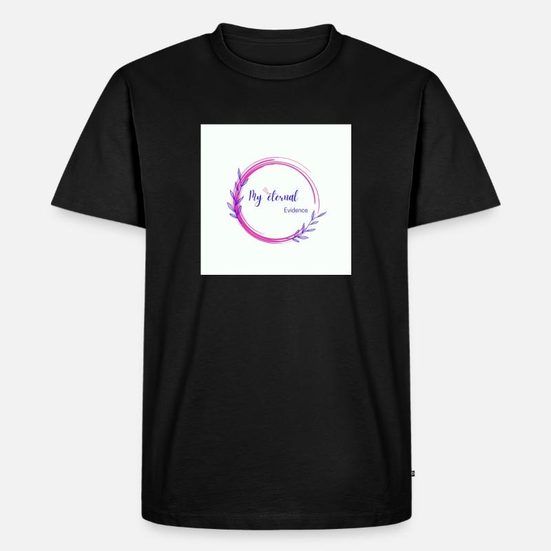Rainbow butterfly created - Men's Premium Organic T-Shirt - black