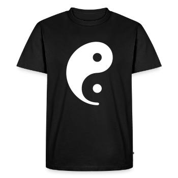 YIN & YANG - juste 01 - T-shirt Premium bio Homme - noir - Devant - Nico (187cm)