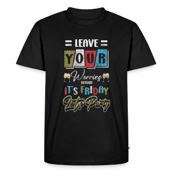 Célébration Anniversaire Bière Célébration - T-shirt Premium bio Homme - noir - Devant - Nico (187cm)