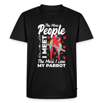 Ara Habitat Animal Tropiques - T-shirt Premium bio Homme - noir - Devant - Nico (187cm)