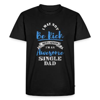 Sarcasme sur la responsabilité monoparentale - T-shirt Premium bio Homme - noir - Devant - Nico (187cm)