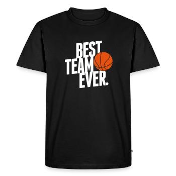 Best Team ever - Basketball - Men's Premium Organic T-Shirt - black - Front - Nico (187cm)