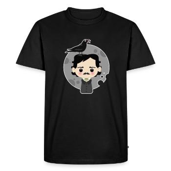 Edgar Allan Poe - T-shirt Premium bio Homme - noir - Devant - Nico (187cm)