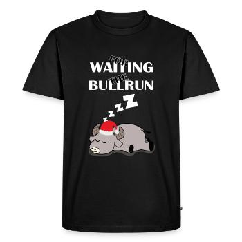 Waiting for the bullrun christmas gift - T-shirt Premium bio Homme - noir - Devant - Nico (187cm)