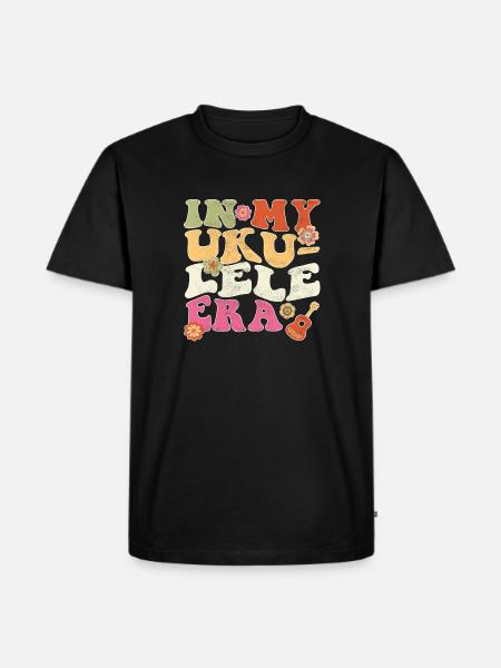 À l’ère du ukulélé - T-shirt Premium bio Homme - noir