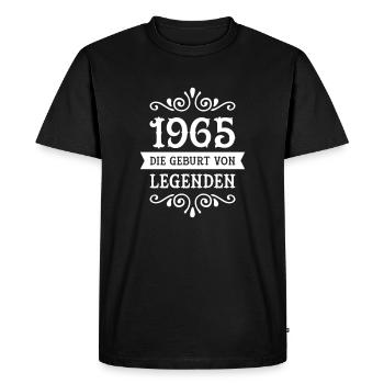 1965 Die Geburt Von Legenden - Men's Premium Organic T-Shirt - black - Front - Nico (187cm)