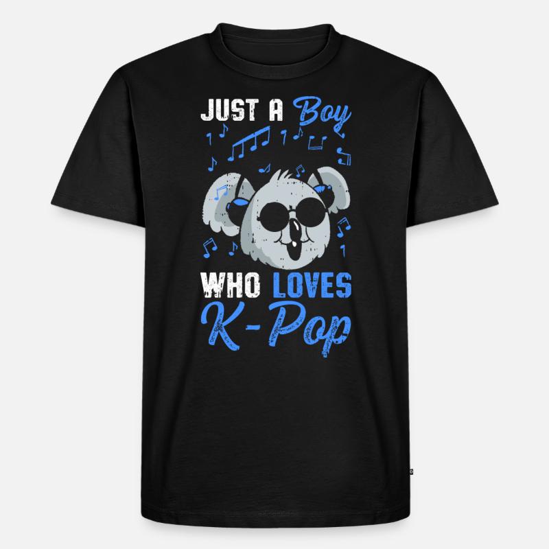 K-Pop - Männer Premium Bio T-Shirt - Schwarz