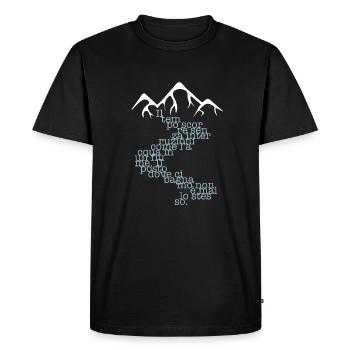 Dance Dance Dance quote [ENG] - Murakami - Men's Premium Organic T-Shirt - black - Front - Nico (187cm)
