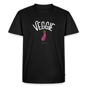 Moar Veggie - Men's Premium Organic T-Shirt - black - Front - Nico (187cm)