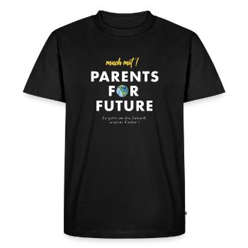 rejoindre à! Parents pour l'avenir - T-shirt Premium bio Homme - noir - Devant - Nico (187cm)